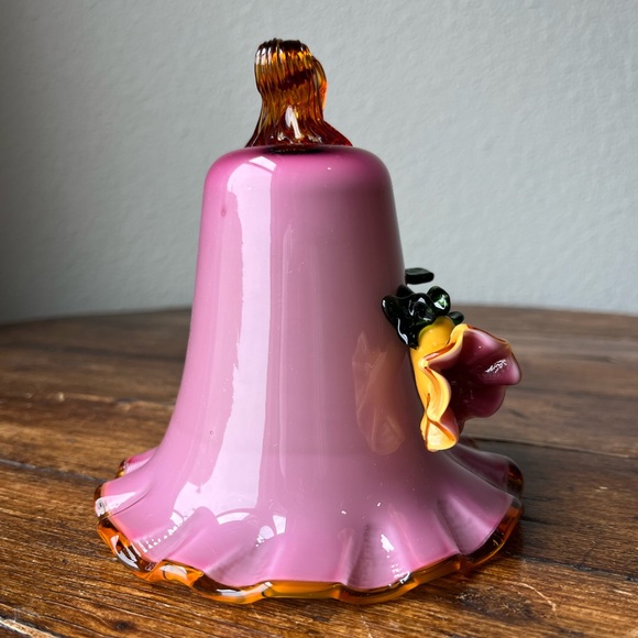 Antique 19th Century Victorian Stevens and Williams Glass Bell - Picture 4 of 8